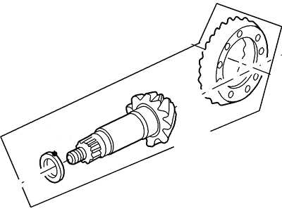 Lincoln 8L5Z-4209-G Gear And Pinion Assembly - Driving