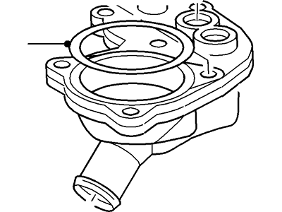 Mercury 2L2Z-8592-BA Housing - Thermostat