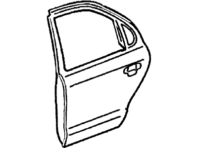 Mercury F5RZ5424630A Door Assembly - Rear Less Handle