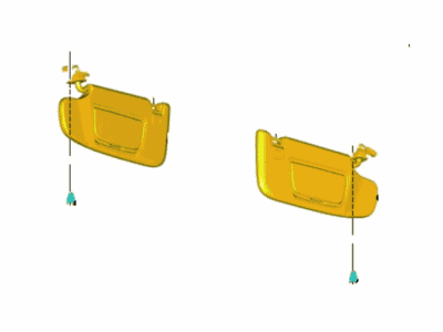 Lincoln FS7Z-5404105-HB Visor Assy - Sun