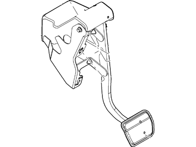 Ford 8L1Z-2455-A Pedal Assembly - Brake 8L1Z-2455-A Ford Pedal Assembly - Brake Illustration 1 of 1