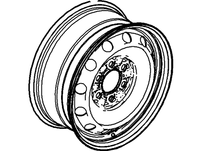 Ford 4L3Z-1015-DA Wheel Assembly 4L3Z-1015-DA Ford Wheel Assembly Illustration 1 of 1
