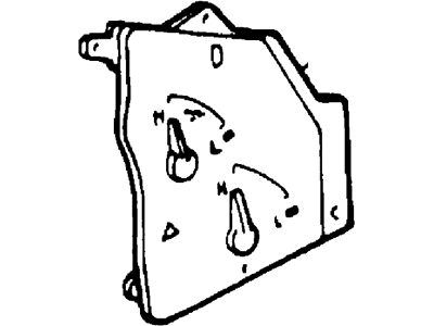 Ford XL5Z10850AA Oil Gauge XL5Z10850AA Ford Oil Gauge Illustration 1 of 1