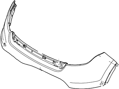 BB5Z-17D957-BCP Ford Bumper Assembly - Front Illustration 1 of 1