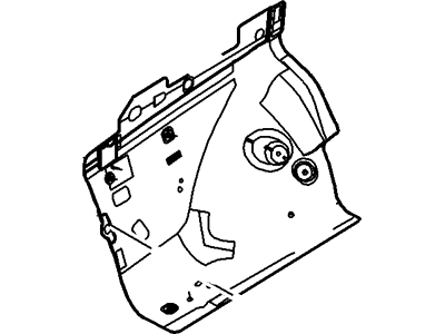 Ford 8G1Z-16055-A Apron Assembly - Front Fender, Driver Side 8G1Z-16055-A Ford Apron Assembly - Front Fender, Driver Side Illustration 1 of 1
