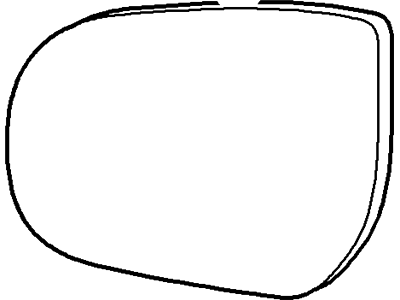 Ford 3L8Z-17C722-AA Glass Assembly - Rear View Outer Mirror, Driver Side 3L8Z-17C722-AA Ford Glass Assembly - Rear View Outer Mirror, Driver Side Illustration 1 of 1