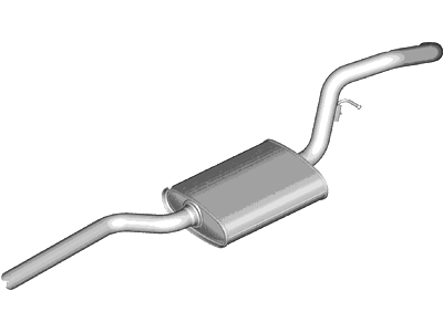 Ford CV6Z-5230-Q Muffler Assembly - Centre And Rear CV6Z-5230-Q Ford Muffler Assembly - Centre And Rear Illustration 1 of 1