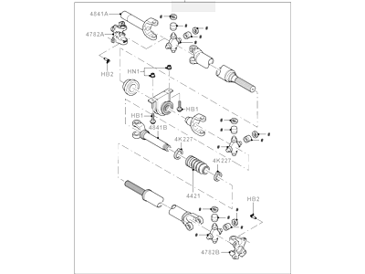 Ford 8L3Z-4R602-G Shaft Assembly - Drive