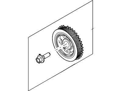 7U7Z-6312-A Ford Pulley - Crankshaft Illustration 1 of 1