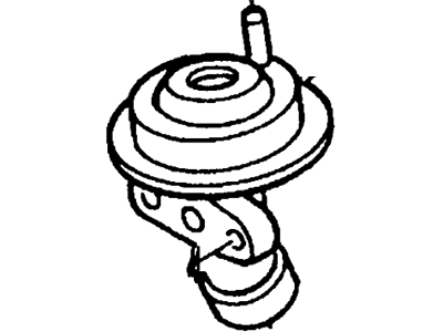 Ford F6LZ-9D475-AA Valve - Exhaust Gas Recirculation F6LZ-9D475-AA Ford Valve - Exhaust Gas Recirculation Illustration 1 of 1