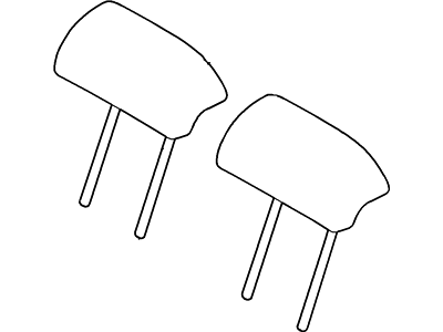 Ford 9S4Z-54610A61-A Pad - Headrest 9S4Z-54610A61-A Ford Pad - Headrest Illustration 1 of 1