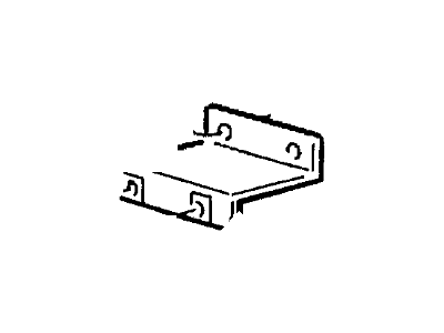 F58Z16E086A Ford Fender Liner Bracket, Passenger Side Illustration 1 of 1