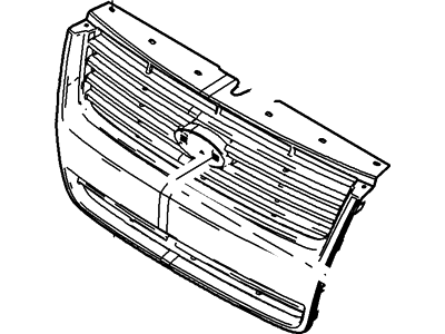 Ford 6L2Z-8200-DAA Grille - Radiator 6L2Z-8200-DAA Ford Grille - Radiator Illustration 1 of 1