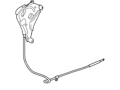 Ford 2L1Z-2853-BA Cable Assembly - Parking Brake 2L1Z-2853-BA Ford Cable Assembly - Parking Brake Illustration 1 of 1