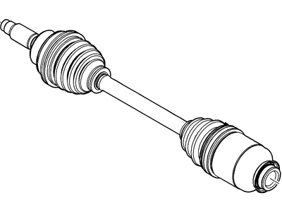 Ford 6E5Z-3A428-GA Shaft - Front Axle, Passenger Side 6E5Z-3A428-GA Ford Shaft - Front Axle, Passenger Side Illustration 1 of 1