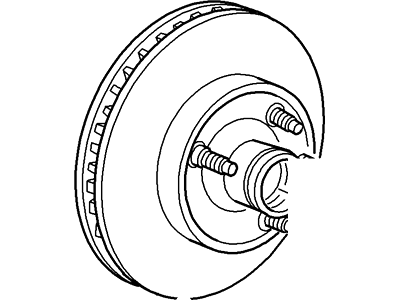 Ford 1L5Z-1102-CA Hub Assembly - Wheel 1L5Z-1102-CA Ford Hub Assembly - Wheel Illustration 1 of 1