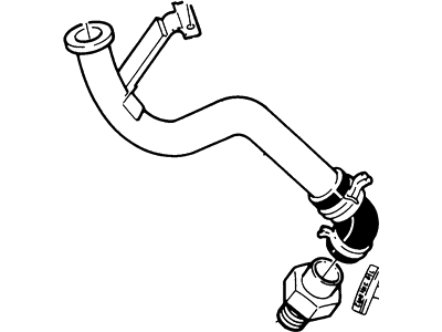 Ford 2C2Z-6763-BA Pipe Assembly 2C2Z-6763-BA Ford Pipe Assembly Illustration 1 of 1