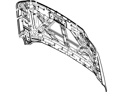 Ford BC3Z-16612-A Hood Assy