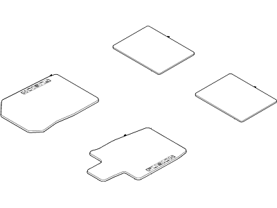 Ford 6E5Z-5413300-A Kit - Floor Contour Mat 6E5Z-5413300-A Ford Kit - Floor Contour Mat Illustration 1 of 1