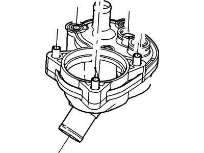Ford 2L2Z-8592-BA Housing - Thermostat 2L2Z-8592-BA Ford Housing - Thermostat Illustration 1 of 1
