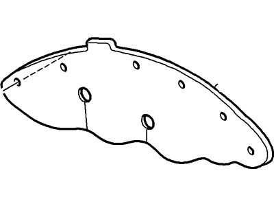 F87Z-16102-AA Ford Shield, Passenger Side Illustration 1 of 1