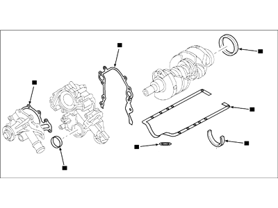 Ford F58Z-6E078-A Overhaul Gasket Set F58Z-6E078-A Ford Overhaul Gasket Set Illustration 1 of 1