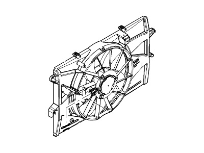 Lincoln AG1Z-8C607-A Motor And Fan Assy - Engine Cooling