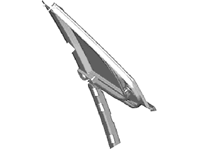 Ford DS7Z-5421401-A Glass And Channel Assembly, Driver Side DS7Z-5421401-A Ford Glass And Channel Assembly, Driver Side Illustration 1 of 1