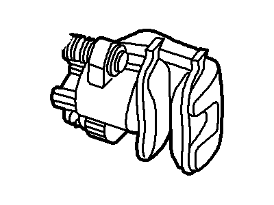 Ford GU2Z-2V552-GRM Remanufactured Caliper Assembly - Brake Less Pads