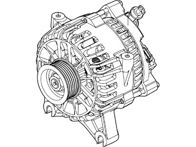 Ford AW7Z-10346-A Alternator Assembly AW7Z-10346-A Ford Alternator Assembly Illustration 1 of 1