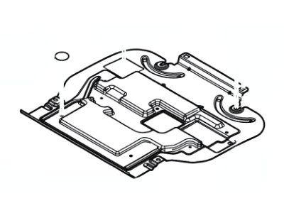FL1Z-5D032-A Ford Shield - Front Crossmember Illustration 1 of 1
