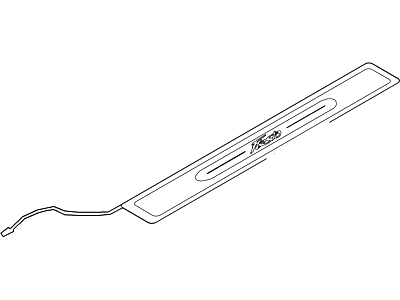 Ford 8A6Z-58132A08-B Plate - Door Scuff 8A6Z-58132A08-B Ford Plate - Door Scuff Illustration 1 of 1