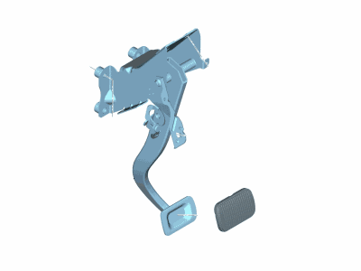 FL3Z-2455-A Ford Pedal And Bracket Assembly Illustration 1 of 1