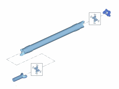 Ford HC3Z-4602-AF Drive Shaft HC3Z-4602-AF Ford Drive Shaft Illustration 1 of 1