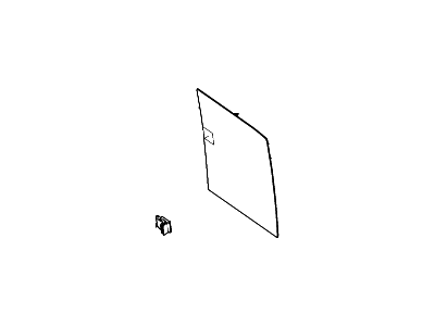 Ford 4L3Z-1542006-DA Glass - Back Window 4L3Z-1542006-DA Ford Glass - Back Window Illustration 1 of 1