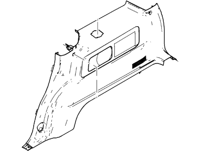 Mercury 7L2Z-7831012-DA Trim Assy - Quarter