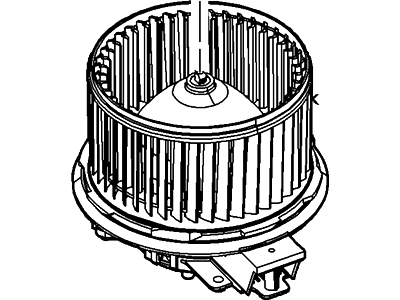 Ford DG1Z-19805-A Fan And Motor Assembly DG1Z-19805-A Ford Fan And Motor Assembly Illustration 1 of 1