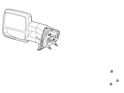 Ford DL3Z-17696-BA Kit - Rear View Outer Mirror DL3Z-17696-BA Ford Kit - Rear View Outer Mirror Illustration 1 of 1