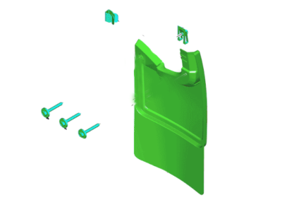 Ford HC3Z-16A550-EA Kit - Mudflap