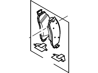 Ford 5U2Z-2V001-FA Pad 5U2Z-2V001-FA Ford Pad Illustration 1 of 1