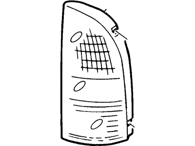 Mercury XF5Z-13404-AB Lamp Assembly - Rear, Stop