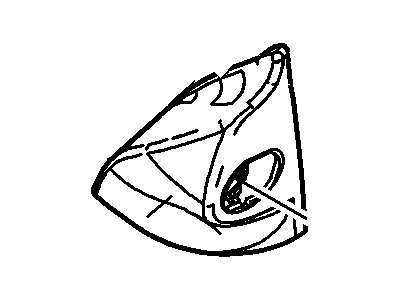 Ford 8S4Z-17K709-AA Cover Assembly, Driver Side 8S4Z-17K709-AA Ford Cover Assembly, Driver Side Illustration 1 of 1