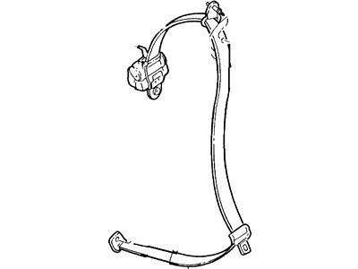 Mercury F7DZ-54611B69-AAD Seat Belt Assembly