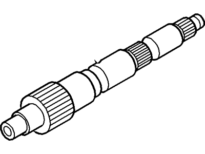 Ford 4L2Z-7061-AA Shaft Assembly - Output 4L2Z-7061-AA Ford Shaft Assembly - Output Illustration 1 of 1