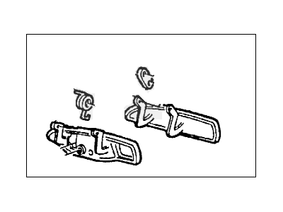 5W7Z-5422404-BB Ford Handle Assembly - Door - Outer, Passenger Side Illustration 1 of 1