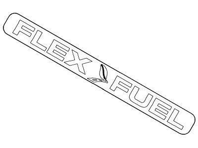 Ford BE5Z-5442528-A Name Plate