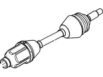 Mercury 9L8Z-3A427-B Shaft - Front Axle