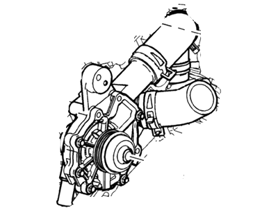 Ford 2S7Z-8501-BG Pump Assembly - Water 2S7Z-8501-BG Ford Pump Assembly - Water Illustration 1 of 1