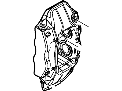 4G7Z-2B120-AA Ford Caliper Assembly - Brake - Less Pads, Passenger Side Illustration 1 of 1