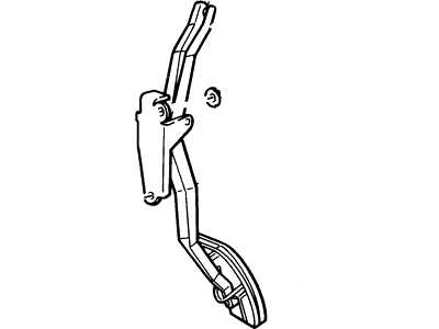 Ford F4ZZ-9725-A Pedal And Bracket - Accelerator